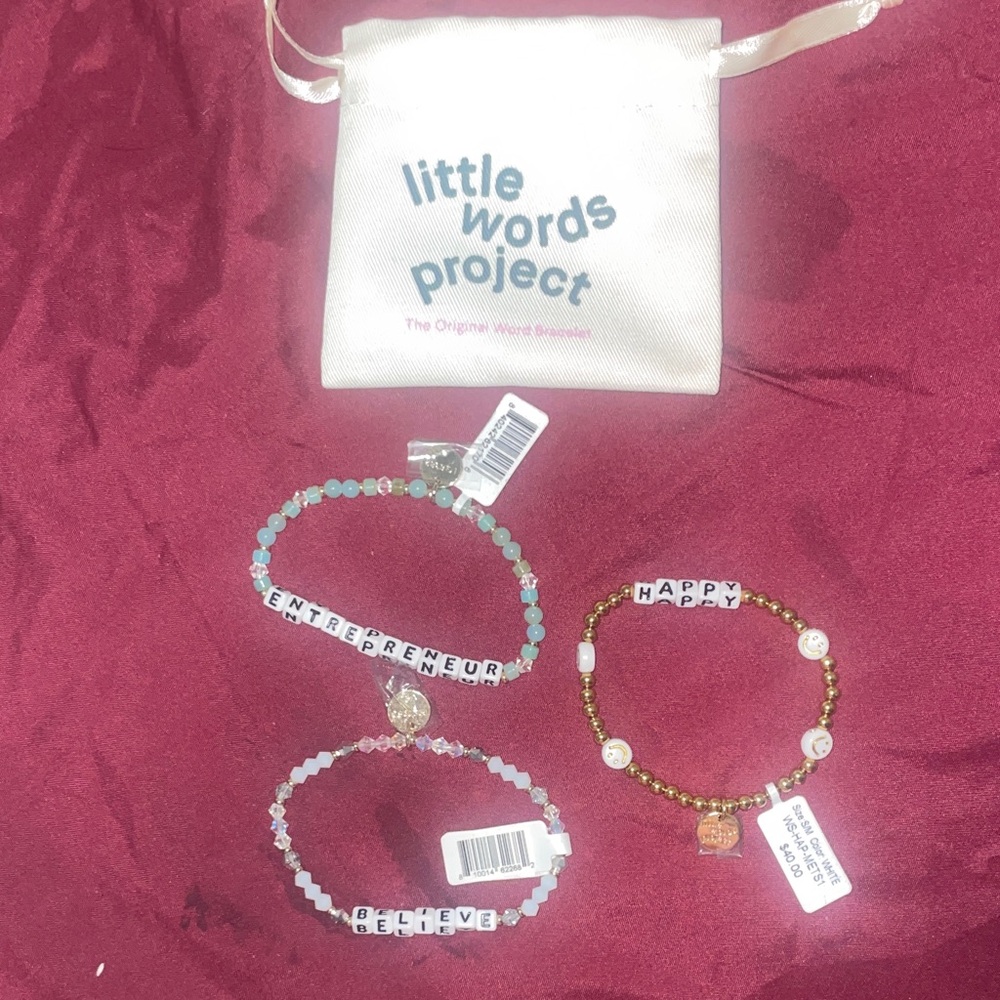 Little Words Project Beaded Bracelets Set - Picture 2 of 8